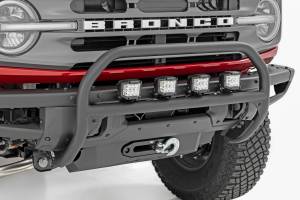 Rough Country - 51100 | Rough Country Nudge Bar OE Modular Steel For Ford Bronco 4WD | 2021-2023 | No Lights - Image 2