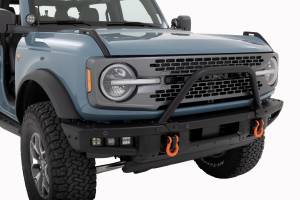 Rough Country - 51112 | Rough Country OE Modular Bumper Safari Bar Kit For Ford Bronco | 2021-2023 | Quad 3.5 Inch Round With Amber DRL LED Lights - Image 6