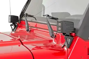 Rough Country - 6003 | Jeep Lower Windshield Light Mounts (97-06 TJ Wrangler) - Image 2