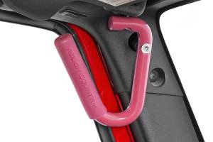 Rough Country - 6501PINK | Rough Country Grab Handles For Jeep Wrangler JK (2007-2018) | Pink, Front Position - Image 2