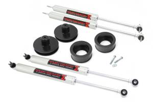 65840 | Rough Country 2 Inch Lift Kit With Spacers For Jeep Wrangler TJ | 1997-2006 | M1 Shocks