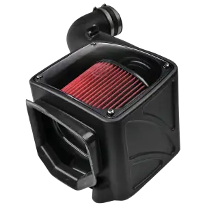 S&B Filters - 75-5080 | S&B Filters Cold Air Intake (2006-2007 Silverado, Sierra V8-6.6L LLY-LBZ Duramax) Cotton Cleanable Red - Image 1