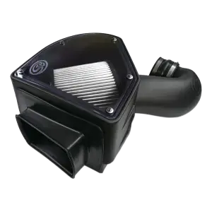 75-5090D | S&B Filters Cold Air Intake (1994-2002 Ram 2500, 3500 5.9L Cummins Dry) Extendable White
