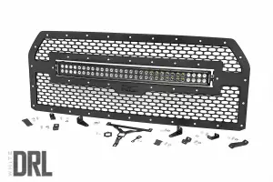 Rough Country - 70193DRL | Ford Mesh Grille | 30in Dual Row Black Series LED w/ Cool White DRL (15-17 F-150) - Image 1