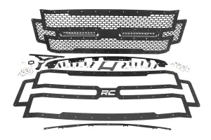 Rough Country - 70216 | Ford Mesh Grille w/ Dual 12in Black-Series LEDs (17-19 Super Duty) - Image 2