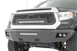 Rough Country - 70225 | Toyota Mesh Grille w/30in Dual Row Black Series LED w/ Cool White DRL (14-17 Tundra) - Image 2