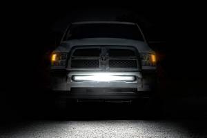 Rough Country - 70570CD Dodge 40-inch Curved LED Light Bar Hidden Bumper Kit  w/Chrome Series DRL LED (10-18 Ram 2500/3500) - Image 5