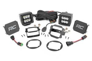 Rough Country - 70630 | Jeep 2-inch Cree LED Fog Light Kit (Black Series | 10-18 Wrangler JK) - Image 2