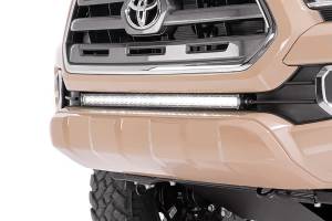 Rough Country - 70668 | Rough Country 30 Inch Lower Grille Hidden Bumper LED KIT For Toyota Tacoma | 2016-2023 | Black Series - Image 2