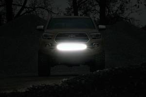 Rough Country - 70668 | Rough Country 30 Inch Lower Grille Hidden Bumper LED KIT For Toyota Tacoma | 2016-2023 | Black Series - Image 4