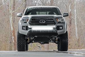 Rough Country - 70668 | Rough Country 30 Inch Lower Grille Hidden Bumper LED KIT For Toyota Tacoma | 2016-2023 | Black Series - Image 6