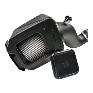 S&B Filters - 75-5091D | S&B Filters Cold Air Intake (2007-2010 Silverado, Sierra 6.6L LMM Duramax) Dry Extendable White - Image 3