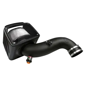 S&B Filters - 75-5091D | S&B Filters Cold Air Intake (2007-2010 Silverado, Sierra 6.6L LMM Duramax) Dry Extendable White - Image 2