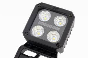 Rough Country - 70802 | Rough Country 2 Inch Off-Road Use Square Flood White / Amber LED Light With Swivel Mount | Pair, Universal - Image 6