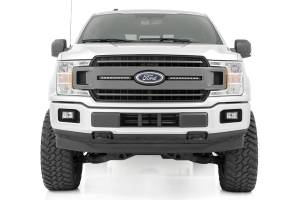 Rough Country - 70808 | Ford Dual 10in LED Black Series Grille Kit (18-20 F-150 | XLT) - Image 4