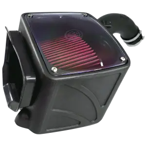 S&B Filters - 75-5102 | S&B Filters Cold Air Intake (2004-2005 Silverado, Sierra V8-6.6L LLY Duramax) Cotton Cleanable Red - Image 3