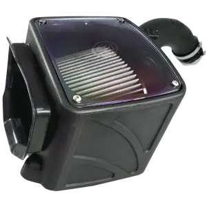 S&B Filters - 75-5102D | S&B Filters Cold Air Intake (2004-2005 Silverado, Sierra V8-6.6L LLY Duramax) Dry Extendable White - Image 2