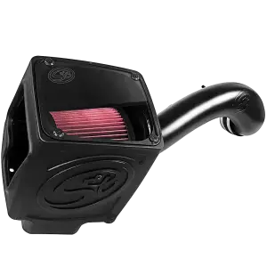 75-5110 | S&B Filters Cold Air Intake (2016-2019 Silverado, Sierra 2500 HD, 3500 HD 6.0L) Cotton Cleanable Red