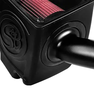 S&B Filters - 75-5110 | S&B Filters Cold Air Intake (2016-2019 Silverado, Sierra 2500 HD, 3500 HD 6.0L) Cotton Cleanable Red - Image 4