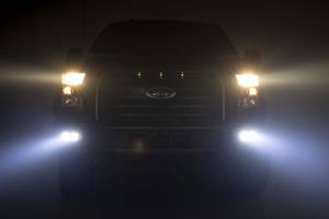 Rough Country - 70833 | Ford LED Fog Light Kit | Black Series w/ Flood Beam (15-17 F-150) - Image 4