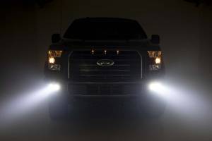 Rough Country - 70833 | Ford LED Fog Light Kit | Black Series w/ Flood Beam (15-17 F-150) - Image 5