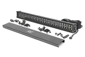 Rough Country - 70930BD  | 30-inch Cree LED Light Bar - (Dual Row | Black Series w/ Cool White DRL) - Image 1