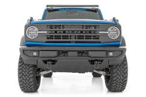 Rough Country - 71043 | Rough Country 50" Black Series Single Row LED Light Bar With Upper Windshield Mounts For Ford Bronco | 2021-2023 - Image 5