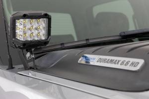 Rough Country - 71061 | Rough Country LED Ditch Light Black Series With Amber DRL Kit For Chevrolet / GMC | 2007-2014 - Image 4