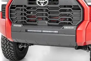 Rough Country - 71077 | Rough Country Bumper Mount 20 Inch Black Slim Line LED Light Bar For Toyota Tundra | 2022-2023 - Image 3