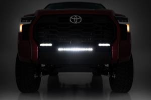 Rough Country - 71077 | Rough Country Bumper Mount 20 Inch Black Slim Line LED Light Bar For Toyota Tundra | 2022-2023 - Image 6