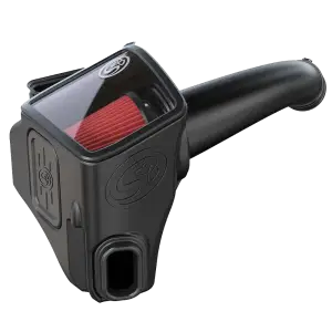 75-5136 | S&B  Filters Cold Air Intake (2020-2024 Silverado, Sierra 2500 HD, 3500 HD 6.6L L5P  Duramax) Cotton Cleanable Red