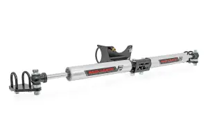 Rough Country - 8749270 | Rough Country V2 Dual Steering Stabilizer For Ford F-250/F-350 Super Duty | 2005-2023 | For Models With 2-8" Lift - Image 1