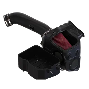 S&B Filters - 75-5085-1 | S&B Filters Cold Air Intake (2017-2019 F250, F350 6.7L Powerstroke) Cotton Cleanable Red - Image 1