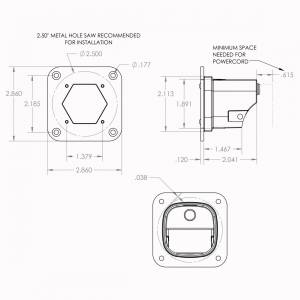 Baja Designs - 381005WT | Baja Designs S1 White Flush Mount LED Auxiliary Light Pod | Single, Wide Cornering Light Pattern, Clear, Universal - Image 2