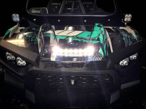 Baja Designs - 447073 | Baja Designs S8 10 Inch Hood Mount LED Light Bar Kit For Polaris RZR XP 4 Turbo / RZR XP Turbo | 2016-2018 - Image 2