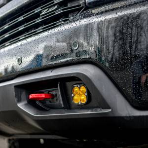 Baja Designs - 447518 | Baja Designs Squadron Sport Pocket Kit Amber Fog Lights For Chevrolet Silverado 1500/2500 HD/3500 HD | 2019-2022 - Image 2