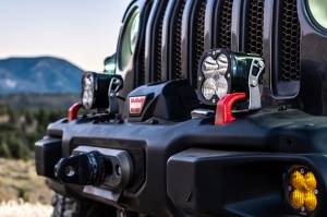 Baja Designs - 447667 | Baja Designs XL Sport Bumper LED Light Pod Kit For Jeep Gladiator JT / Wrangler JL | 2018-2022 | Driving/Combo Light Pattern, Clear, Toggle Wiring, With OE Steel Bumper - Image 2