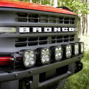 Baja Designs - 447750 | Baja Designs XL Sport Bumper Linkable LED Light Bar Kit For Ford Bronco | 2021-2023 | Multi-Pattern Light Pattern, Clear, Toggle Wiring, With OE Steel Bumper - Image 2