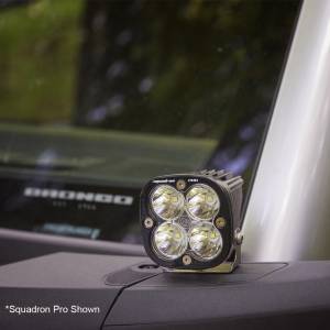 Baja Designs - 447755 | Baja Designs Squadron Sport A-Pillar LED Light Pod Kit For Ford Bronco | 2021-2023 | Spot Light Pattern, Clear, Toggle Wiring - Image 2