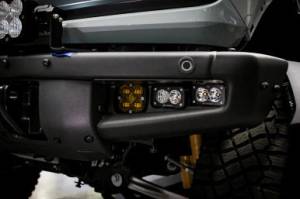 Baja Designs - 447762UP | Baja Designs Squadron SAE/S2 Sport Pocket Kit Amber Fog Lights With Upfitter Connector For Ford Bronco | 2021-2022 - Image 2