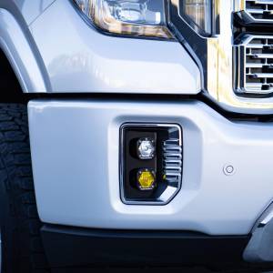 Baja Designs - 447849 | Baja Designs S1 Dual Pocket Fog Light Kit For GMC Sierra 2500 HD/3500 HD | 2020-2022 | Wide Cornering/Spot Light Pattern, Amber/Clear - Image 2