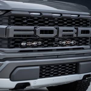 Baja Designs - 448065 | Baja Designs S8 10 Inch Dual Behind Grille LED Light Bar Kit For Ford F-150 Raptor | 2021-2023 | Clear - Image 2