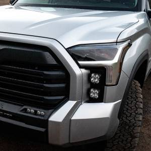 Baja Designs - 448128 | Baja Designs Squadron Pro Vent LED Light Pod Kit For Toyota Tundra | 2022-2023 | Multi-Pattern Light Pattern, Clear - Image 2