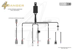 Morimoto - BAF000H | Morimoto Switched Power Harness For LED Pods | 2 Outputs - Image 2