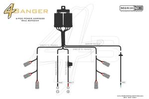 Morimoto - BAF024H | Morimoto Switched Power Harness For LED Pods | 6 Outputs - Image 3