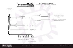 Morimoto - BAF130H | Morimoto Switched Power Harness For 2 Or 4Banger Bar | 6-8 Outputs - Image 3