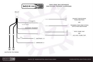 Morimoto - BAF132H | Morimoto Switched Power Harness For BigBanger | 2 Outputs - Image 3