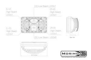 Morimoto - LF267 | Morimoto Sealed4 Bi-LED Headlights 4X6 Inch | Each, Universal - Image 6