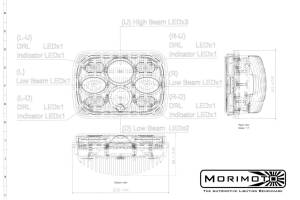 Morimoto - LF268 | Morimoto Sealed5 Bi-LED Headlights 5X7 Inch | Each, Universal - Image 7