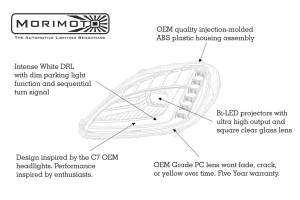 Morimoto - LF460.2 | Morimoto XB LED Headlights With Sequential Turn Signals For Chevrolet Corvette C6 | 2005-2013 | Pair - Image 11